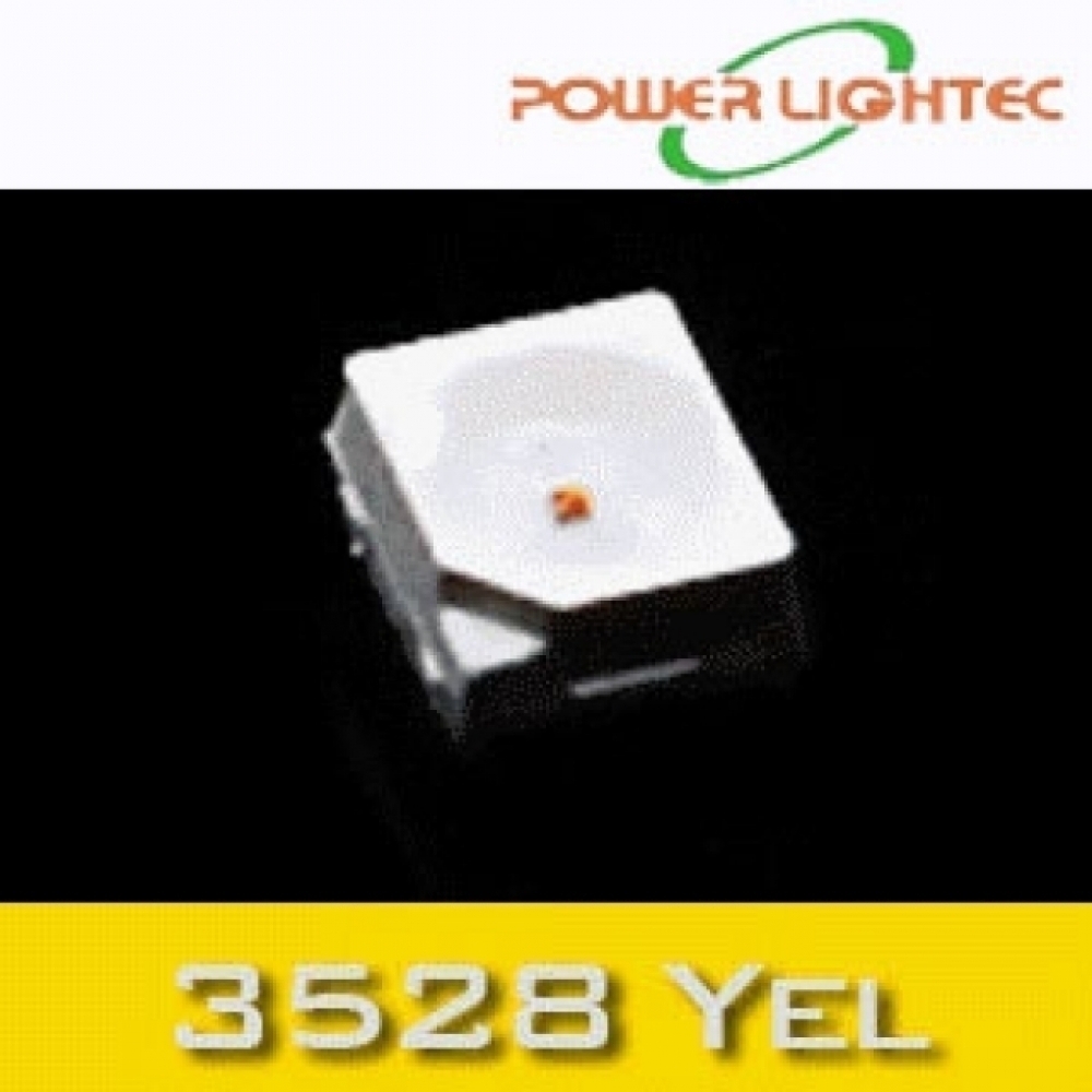 이엑스엘이디,POWERLIGHTEC OEM SMD 3528 1Chip LED (@ 20mA) :: Yellow :: PCL-C4YBN10SA (2,000 ea)