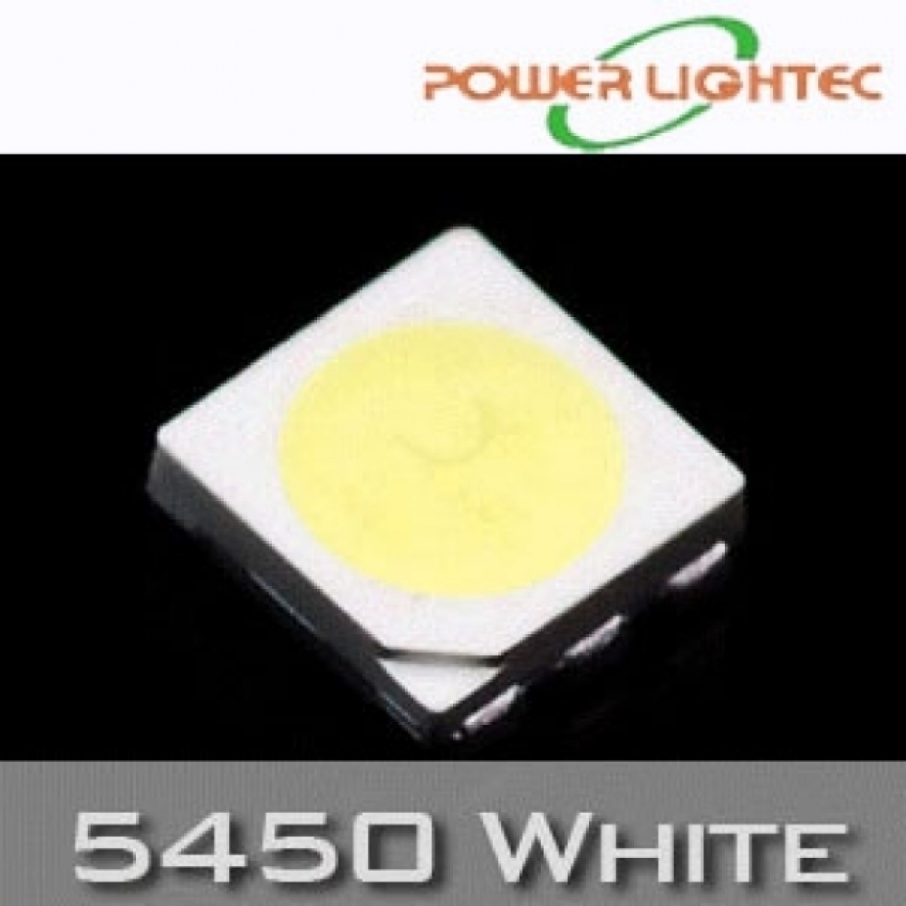 이엑스엘이디,POWERLIGHTEC OEM SMD 5450 1Chip LED (@ 60mA) :: White 6000K(B0,B1 Rank) :: PCL-C9WCZ11SC (1,000 ea)