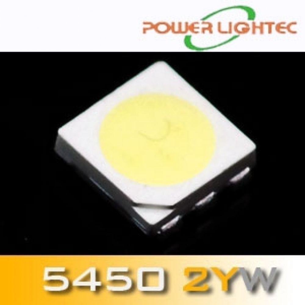 이엑스엘이디,POWERLIGHTEC OEM SMD 5450 2YW LED (@40mA+20mA) White 6000K+Yellow 2Chip (1,000 ea)