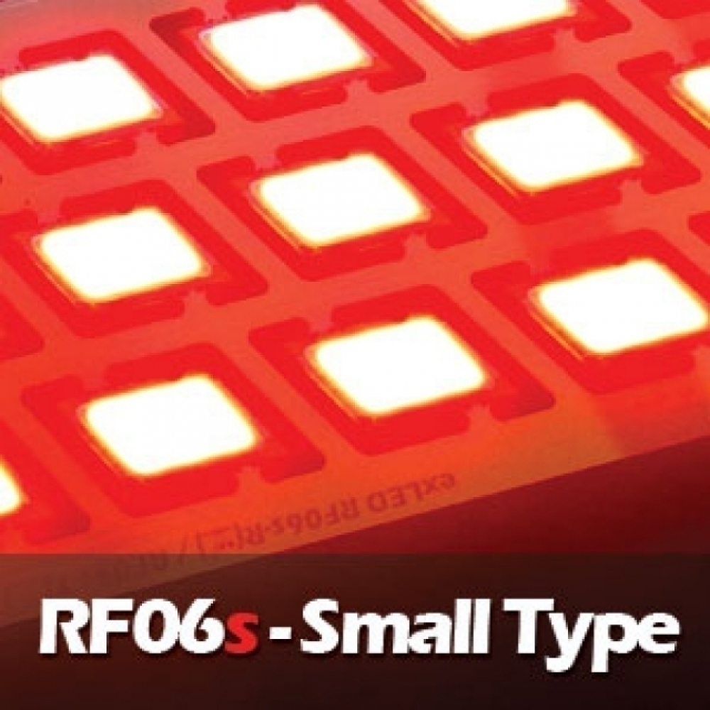 이엑스엘이디,exLED COB LED [ RF06s-R ] 리플렉터/테일램프용 20mm x 10mm 사다리꼴 / RED 컬러 0.45W (정전류 드라이버 IC 내장형:12~18v)