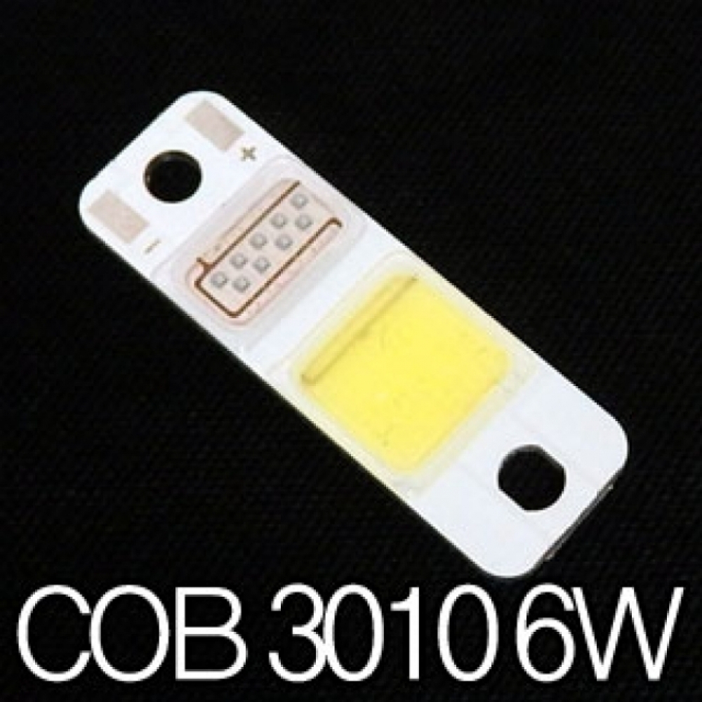 이엑스엘이디,exLED COB LED [ SQ-3010-6W ]  30mm x 10mm (화이트 6000K 6.2W) (정전류 드라이버 IC 내장형:11~18v)