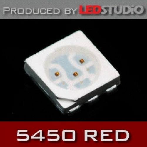 이엑스엘이디,LEDSTUDiO SMD 5450 3Chip LED (@ 60mA) :: Red (1 ea)